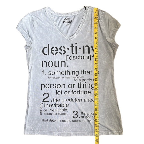 MUDD Destiny Gray Graphic Tee Size XL (Juniors) - Picture 3 of 16